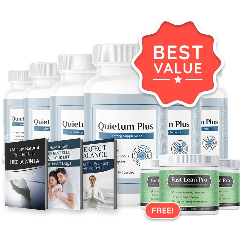 Quietum Plus Sleep Supplement Bottle (6 Bottle / 180 Day Pack)
